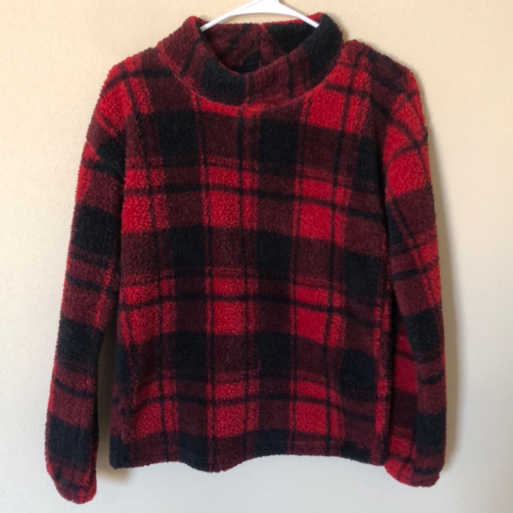 Maurices XS Buffalo Plaid Sherpa